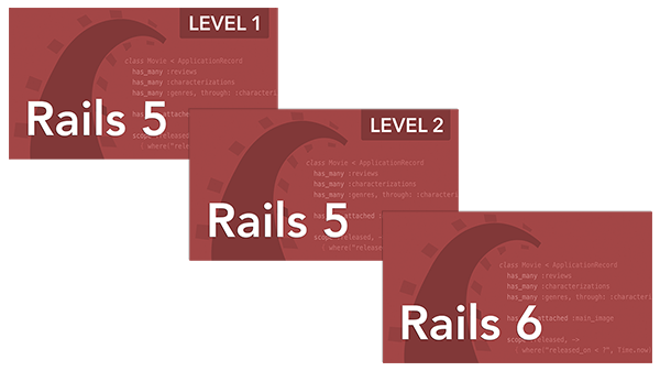 Rails 5 and Rails 6 Package: Both Rails 5 Courses + Rails 6 Course