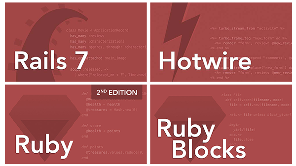 Ruby and Rails 7 Pro Bundle: All 4 Ruby and Rails Courses
