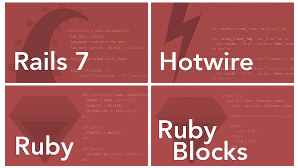 Ruby and Rails 7 Pro Bundle: All 4 Ruby and Rails Courses